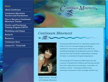 Tablet Screenshot of continuummovement.com